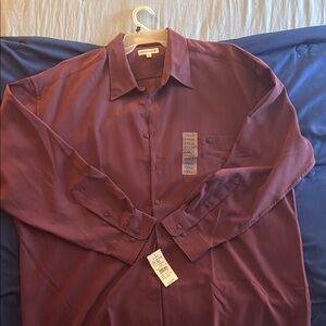Pierre Cardin Purple Casual Button Down Shirt
